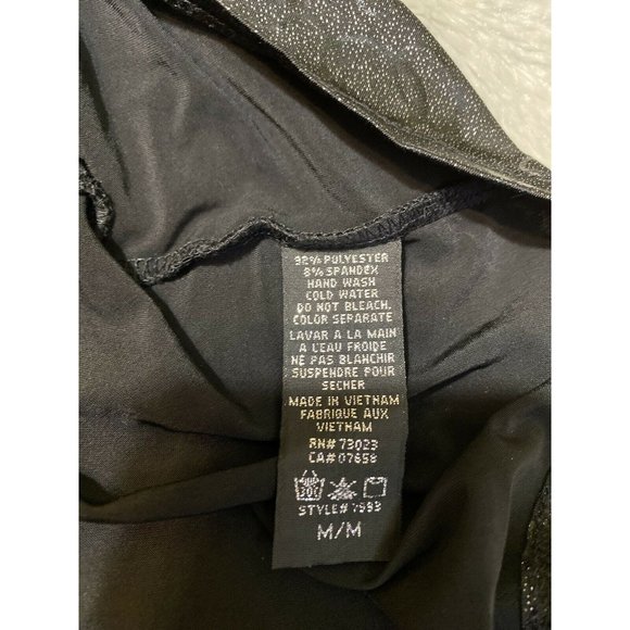 Seductions Sz M One Piece Lingerie Womens Medium Sexy Babydoll Dress Black - Picture 8 of 10